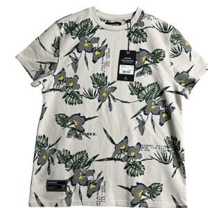 Avirex 2X Floral T-Shirt Cotton Sweatshirt Style Tropical Streetwear